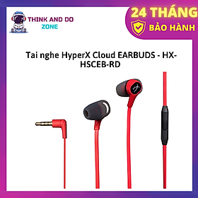 Tai nghe HyperX Cloud EARBUDS - HX-HSCEB-RD - Hàng Chính Hãng