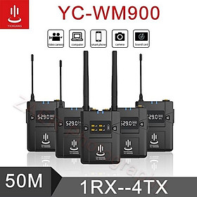 Mua Micro thu âm cài áo 4 người YC-WM900 Hàng Chính Hãng