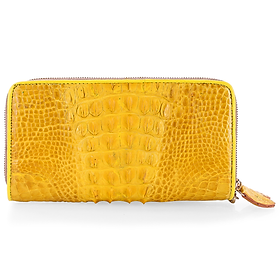 Ví nữ da cá sấu nhiều loại màu vàng nghệ HJ93253-3282-3296-3298-3299