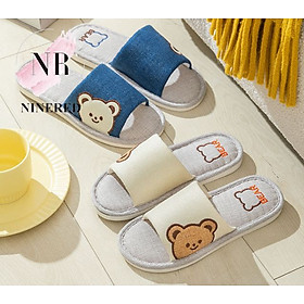 DÉP ĐI TRONG NHÀ GẤU BEAR XINH XẮN CHO NAM NỮ NINERED HOMEWEAR - D132