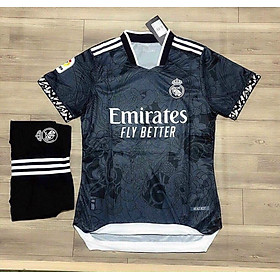 Mua Quần Áo Bóng Đá Clb Real Madrid Sân Khách 22/23 - Vải Thái Gai Lưới Cao  Cấp - Đen - Xl Tại Tsport247 | Tiki