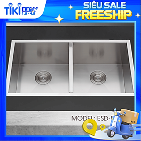 Mua Chậu Rửa Chén Vision Manual Sink Ecalite ESD-8046HS - Lắp Nổi/Lắp Âm - Chất Liệu Inox 304 Cực Bền - Ngang 80cm - Hàng Chính Hãng