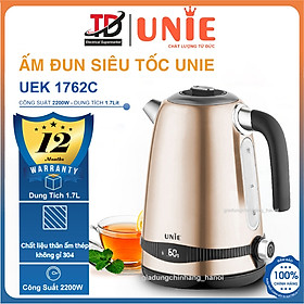 Ấm Đun Siêu Tốc Unie 1.7Lit UEK1762C, Công Suất 2200W , Hàng Chính Hãng