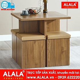 Mua Bộ bàn ăn ALALA940 gỗ HMR chống nước - www.ALALA.vn - 0939.622220