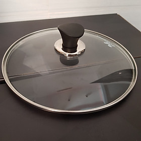 Mua Nắp kính cường lực viền inox Hàn Quốc dùng cho nồi và chảo size 22/24cm