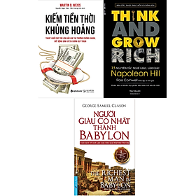 Hình ảnh Combo 3Q: Kiếm Tiền Thời Khủng Hoảng - Thoát Khỏi Các Trò Lừa Đảo Khi Thị Trường Chứng Khoán, Bất Động Sản Và Tài Chính Suy Thoái + Người Giàu Có Nhất Thành Babylon + 13 Nguyên Tắc Nghĩ Giàu Làm Giàu (Bí Quyết Kinh Doanh Thực Chiến Thành Công)