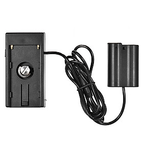 Bộ Chuyển Đổi Pin Dự Phòng Andoer NP-F970 Sang EN-EL15 Với Đầu Nối DC Kép Cho Máy Ảnh DSLR Nikon D750/D500/D610/D7100/D7200/D800/D810/D710