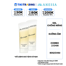 Bộ đôi Gel chống nắng dưỡng ẩm Anessa Perfect UV Sunscreen Skincare Gel NB SPF50+ PA++++ 90g
