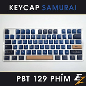 Mua Keycap Cho Bàn Phím Cơ GMK Samurai Blue Thick PBT Cherry Profile 129 Phím