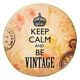 Gối tròn Keep calm and be Vintage - GOVT009