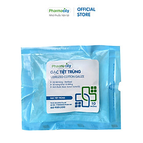 Gạc y tế tiệt trùng Pharmacity Gói 10 miếng