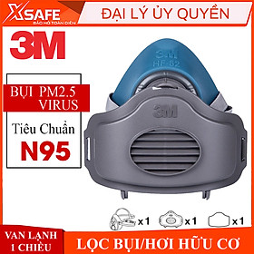 Mua Mặt nạ phòng độc kháng khuẩn 3M HF52 - Bộ mặt nạ chống bụi khói/hơi khí hàn (3MHF52-3M 3744k-3M 3700)