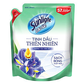 Nước Lau Sàn Sunlight Tinh Dầu Thiên Nhiên - Hương hoa Diên Vỹ (2.6kg/Túi)