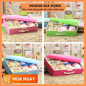 Hộp Đựng Đồ Lót 16 Ngăn Có Nắp Đậy HA08