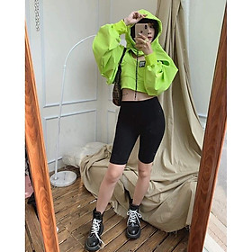  Quần legging đùi nữ nâng mông cạp cao co giãn 4 chiều - quần legging nữ siêu co giãn có size
