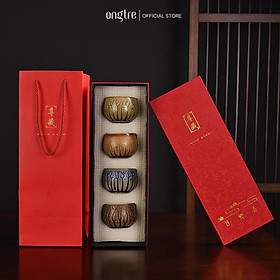 Mua Chén trà gốm men cao cấp ONGTRE dung tích 150ml