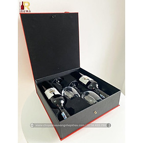 Mua Set quà tặng 2 chai vang Ý 1933 Rosso - Hộp da PU kèm ly uống vang