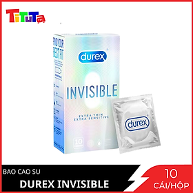 Bao cao su Durex Invisible Extra Thin Extra Sensitive 1 Hộp 10 Bao