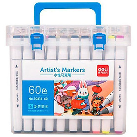 Hộp 60 Bút Marker Màu - Deli 70816-60