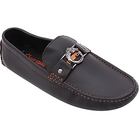 Giày mọi nam đế âm đính g huy hoàng ht7771 - nâu đất