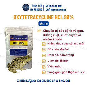 Oxytetracycline Hcl 99% ks ếch niểng đầu vẹo cổ đỏ chân mù lồi mắt sưng gan thận mủ viêm ruột sình xuất huyết da ứ nước