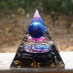 Crystal Pyramid Reiki Crystal Gemstone Energy Emf Protect Meditation Purple