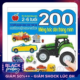 200 Miếng Bóc Dán Thông Minh - Phương Tiện Giao Thông (Tái Bản 2018)