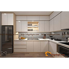 Mua Mẫu Tủ Bếp Gỗ Chữ L Size Lớn Đẹp Mắt LG-TB034