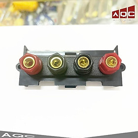 Mua Trạm Loa 4 cọc Đen Đỏ có thể lắp ghép sử dụng cho các loại âm ly loa thùng