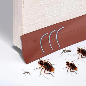 Mua Ron Cao Su Dán Khe Hở Chân Cửa nhiều size Ngăn Bụi Nước Côn Trùng Gioăng dán cửa Silicone