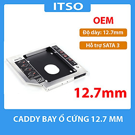 Khay Ổ Cứng Caddy Bay SATA 12.7mm Dày (Gắn Thêm Ổ Cứng Cho Laptop)