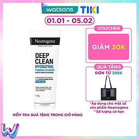 Sữa Rửa Mặt Neutrogena Dưỡng Ẩm Deep Clean Hydrating 100g