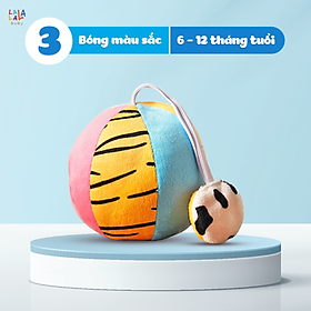 Đồ Chơi Bóng Vải Xúc Xắc Vui Nhộn Kích Thích Thị Giác Cho Trẻ Sơ Sinh Look, Look! Ball - Lalala Baby