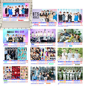 LỊCH BÀN 2020 BTS 12 TỜ