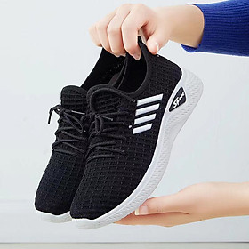 Giày thể thao sneaker nữ hoa cúc đi bộ cực êm siêu xinh V287