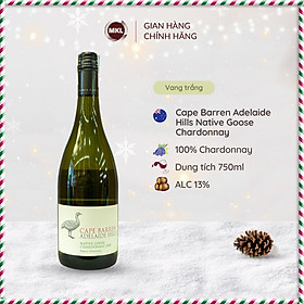 Rượu vang trắng Úc Cape Barren Adelaide Hills Native Goose Chardonnay 750ml 13% - Hàng Chính Hãng