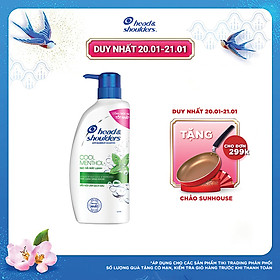 Dầu Gội Head & Shoulders Bạc Hà Làm Sạch Gàu (625ml)