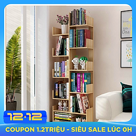 Kệ Sách Thông Minh Kệ Sách Để Sàn Cao Cấp 11 Tầng, Gỗ MDF Phủ Melamin Chống Nước Chống Xước, Hàng Chính Hãng