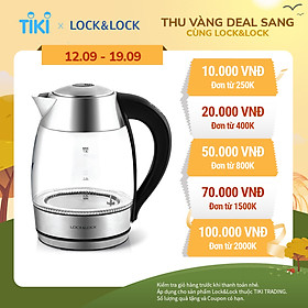 Ấm Điện Thủy Tinh Siêu Tốc Có Điều Chỉnh Nhiệt Độ Lock&Lock EJK341 (1.8L) - Hàng chính hãng