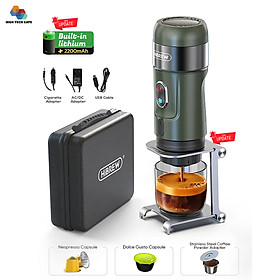 Mua Máy pha cà phê mini HiBREW H4A cầm tay 3 trong 1 sử dụng mọi nơi  pha cafe espresso  cà phê viên nén  nóng và lạnh  hàng chính hãng