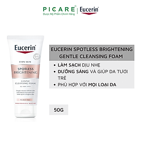 Hình ảnh Sữa rửa mặt tạo bọt dưỡng sáng Eucerin Spotless Brightening Cleansing Foam 50g