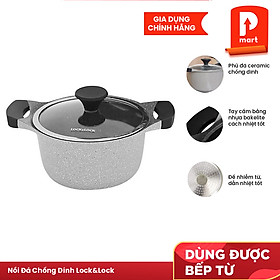 Nồi Lock&Lock Stone 2 Tay Cầm LCA6202D-IH (20cm)