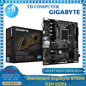 Main Gigabyte B760M D2H ~ (Socket 1700, HDMI + VGA DDR4 M2) - Hàng chính hãng Viễn Sơn phân phối