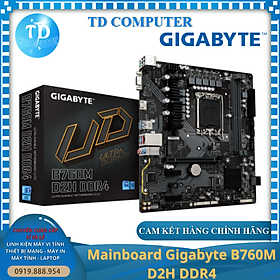 Mua Main Gigabyte B760M D2H ~ (Socket 1700  HDMI + VGA DDR4 M2) - Hàng chính hãng Viễn Sơn phân phối