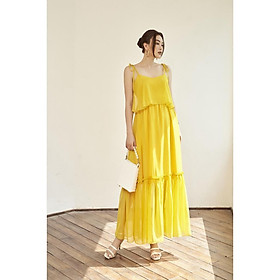 LADY ME by Eva de Eva Đầm maxi dáng thắt eo 21SDKO036Y