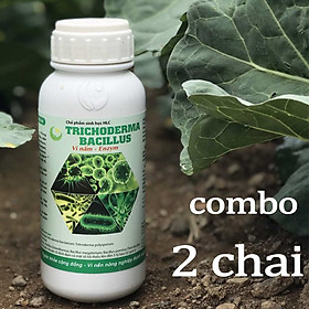 Mua 2 chai Chế phẩm sinh học TRICHODERMA BACILLUS tiêu diệt các loại nấm hại 500ml-076112