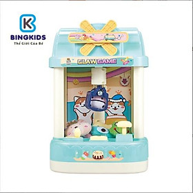 Máy gắp thú bông cho bé tặng kèm gấu bông có hiệu ứng âm thanh pin sạc