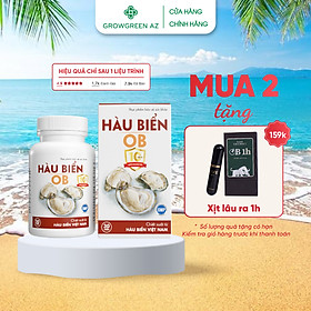 Viên uống Tinh Chất Hàu biển OB - Tăng cường sinh lý nam, Bổ Thận, Tăng Chất Lượng Tinh Trùng, hộp 30v