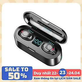 Tai Nghe Bluetooth Không Dây Lanith 5.0 F9 - Tai Nghe Airpods Cao Cấp - Kiểu Dáng Độc Đáo, Nhỏ Gọn - Âm Thanh Mềm Mượt, Thoải Mái, Không Làm Nhức Tai - Hàng Nhập Khẩu - TAI000F9B