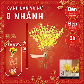 Lan vũ nữ , cành hoa giả, ảnh thật do shop chụp  trang trí nhà cửa lụa giả hoa nhân tạo trang trí ở sảnh, phòng khách, t